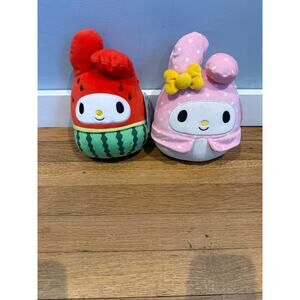 Squishmallows Hello Kitty & Friends My Melody Set 8” Plush NWT